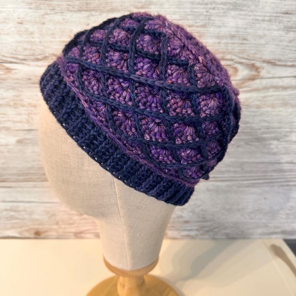 Purple Trellis Hat